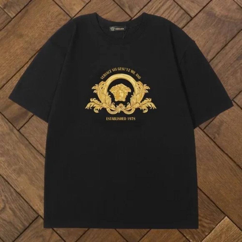 Versace Men's Black Short Sleeve